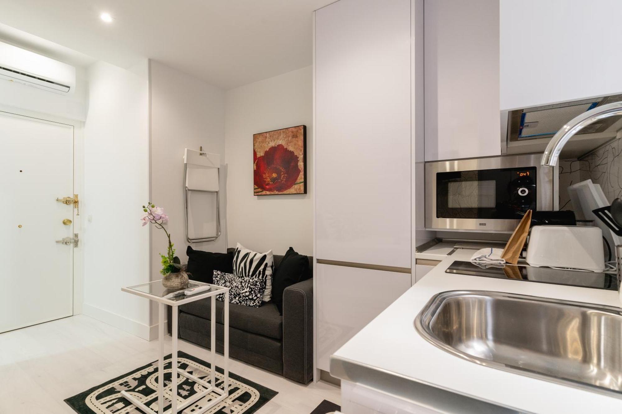 Modern Studio-1Bathroom-Chueca Madrid Buitenkant foto