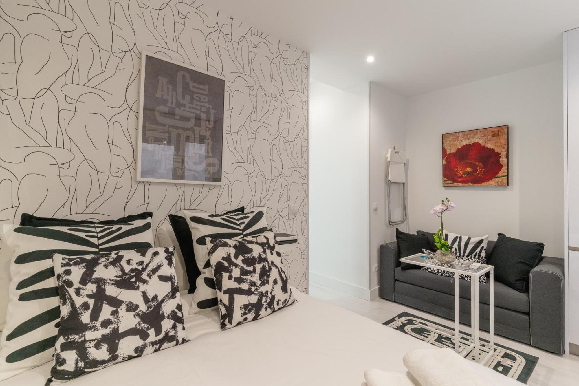 Modern Studio-1Bathroom-Chueca Madrid Buitenkant foto