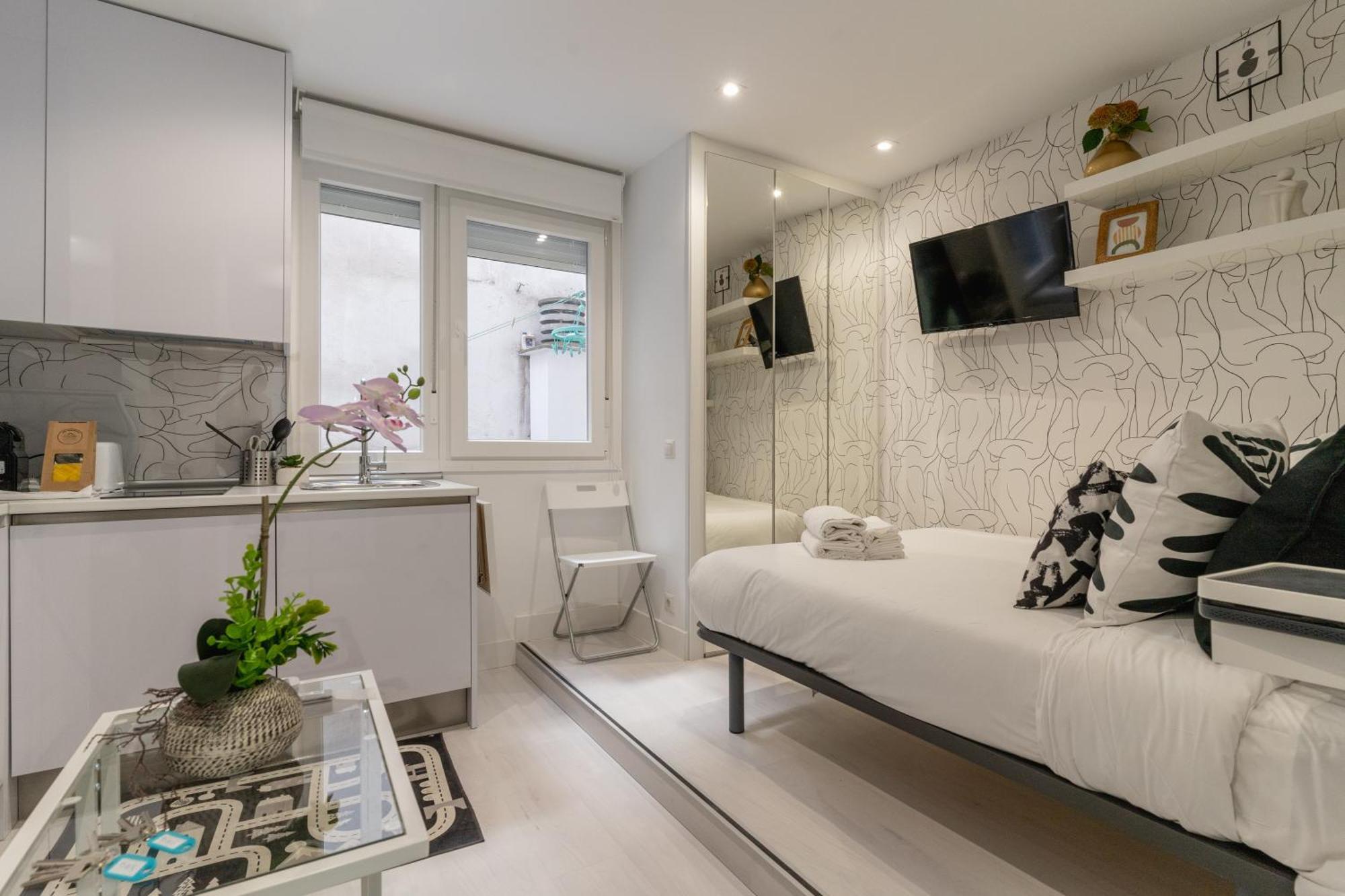 Modern Studio-1Bathroom-Chueca Madrid Buitenkant foto
